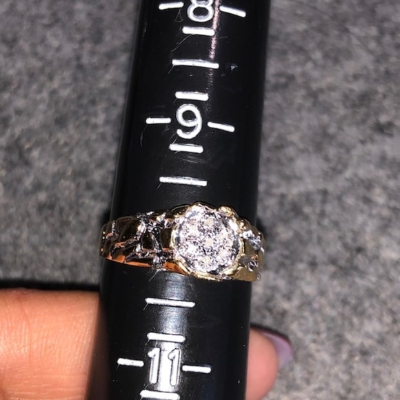 Real Diamond Men Pinky Ring, best gift for men, not Moissanite not CZ  best gift - Picture 5 of 8